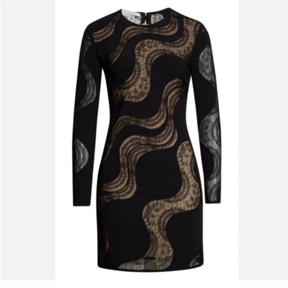 NWT Stella McCartney Black  Wave Dress, M - Picture 2 of 16